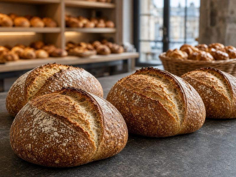 Sourdough loaves at Studio Tilted Zones